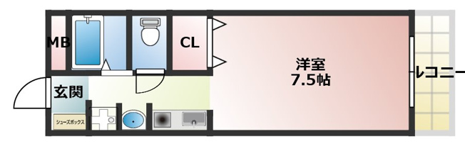 【間取り】 | オーシャンⅠ