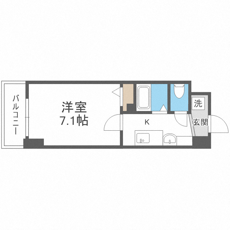 エスリードコート難波ウエスト(旧ARCENCIEL SQUARE桜川)の間取り