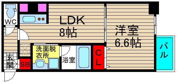 サムティ難波グレイスの間取り