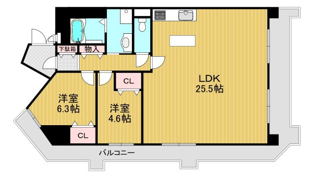 アンビエント金剛東ガーデンコートの間取り