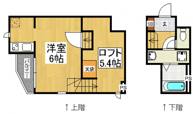 【間取り】 | CB箱崎アンジュI　★プライスホームなら仲介手数料が割引価格です★