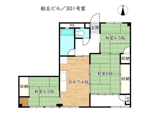 【間取り】 | 船丘ビル
