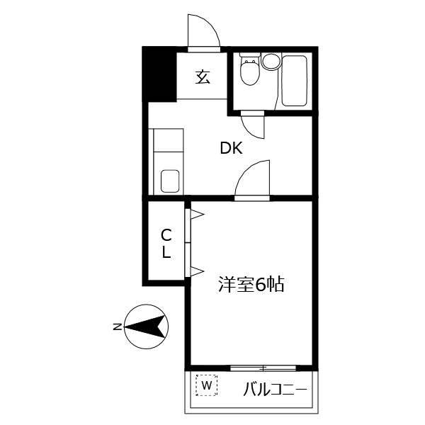 スカイコートスズエの間取り