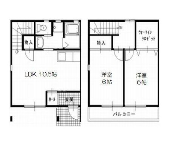 コモド南ヶ丘 Bの間取り