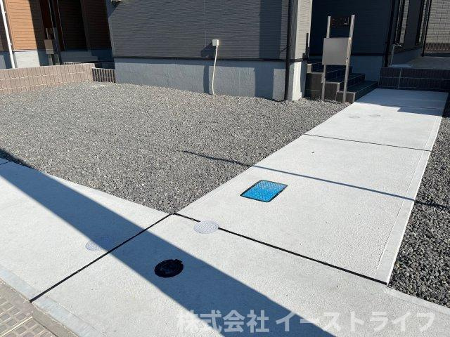 小名浜丹波沼第1　全13棟の駐車場|2号棟のカースペースです。
