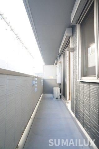 サンライズ新土河原のバルコニー