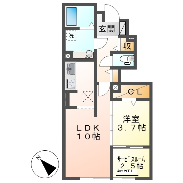 ナウリヴィエールの間取り