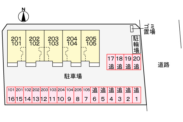 プレステージの駐車場|駐車場
