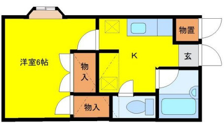 センチュリーハウス津志田Bの間取り