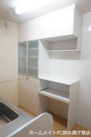 熊本市東区下江津８丁目のアパートのキッチン