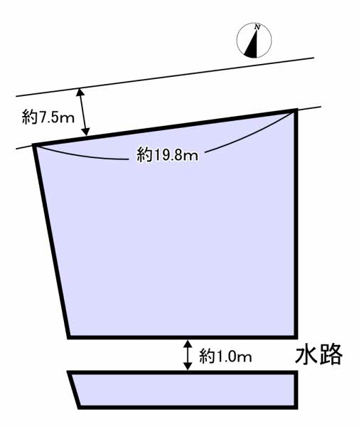 海南市下津町黒田・土地・122303の区画図