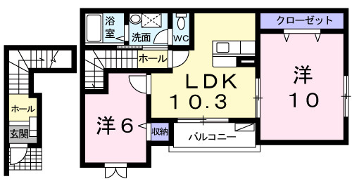 オブコニカの間取り