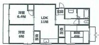 【間取り】 | ◇クオーレ撫川A・Ｂ◇収益アパート◇