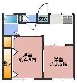 【間取り】 | シティハイムKⅡB