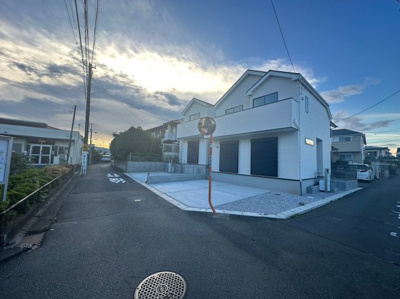 【前面道路含む現地写真】 | 八王子市散田町　新築２棟 | 2023年8月撮影