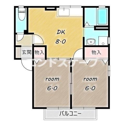 ミルキーウェイAの間取り|高崎、前橋のお部屋探しはエンドスケープまで！お客様の理想お聞かせ下さい♪