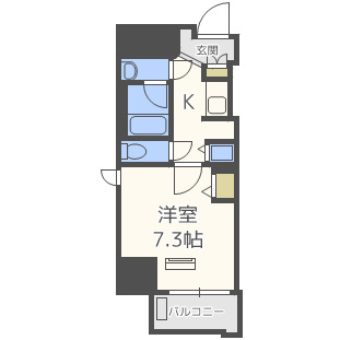 【間取り】 | ララプレイス大手通LD