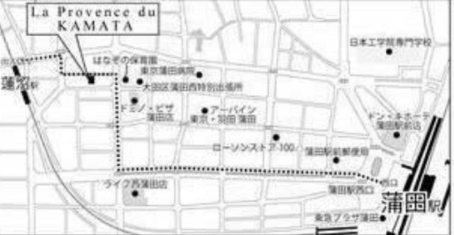 La　Provence　du　KAMATAラプロヴェンスドゥカマタ@仲介手数料無料の地図