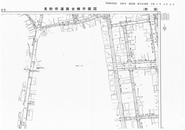 新町3丁目土地の区画図