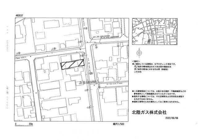 新町3丁目土地の地図
