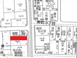 新町3丁目土地の地図