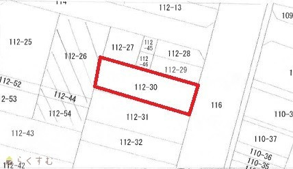新町3丁目土地の土地図