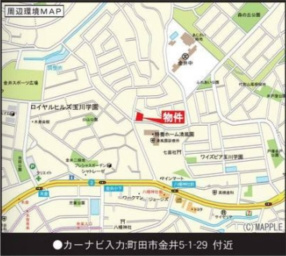 町田市金井　新築の地図