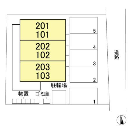 アステール寺町の区画図
