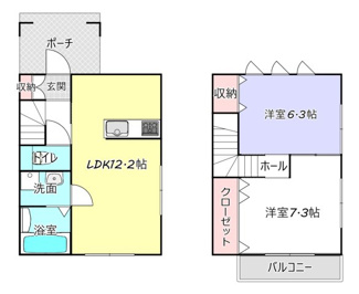 【間取り】 | ランバー桶市・Ⅴ | ※図面と現況が異なった場合は、現況を優先といたします。