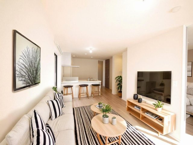 モンパルク生駒元町の居間・リビング|CGで家具等を配置したもので家具等は含まれません