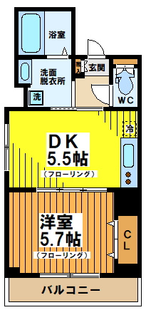 【間取り】 | トーシンフェニックス方南町弐番館