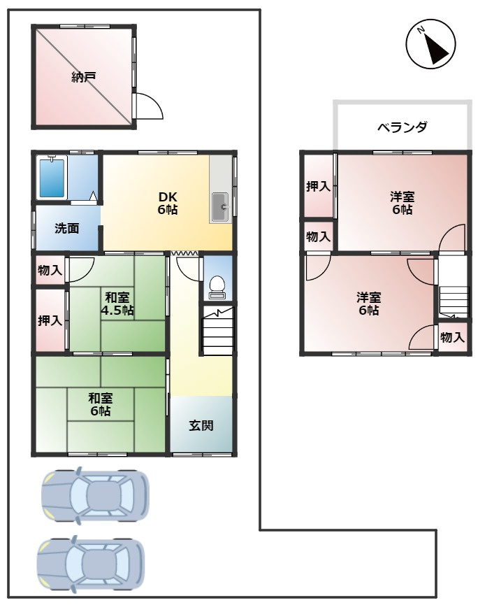 【間取り】の画像