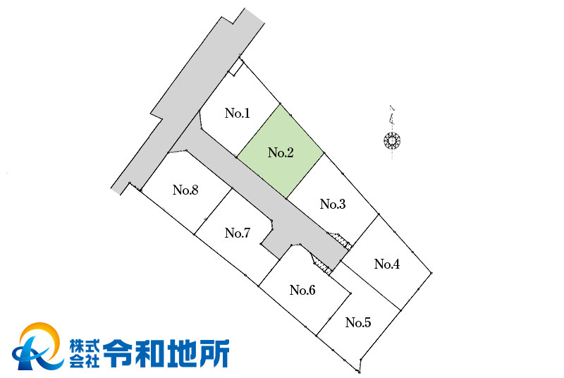 新築戸建　茅ヶ崎市今宿の区画図