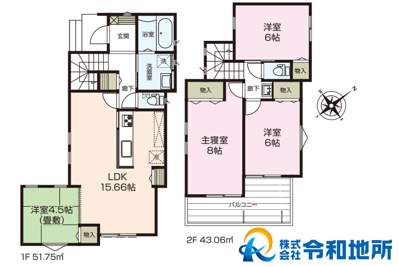 未入居戸建　茅ヶ崎市今宿の間取り