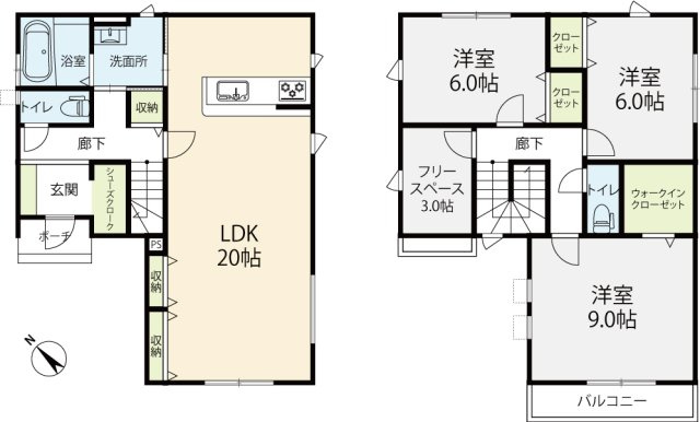 【間取り】 | 初富本町1丁目戸建