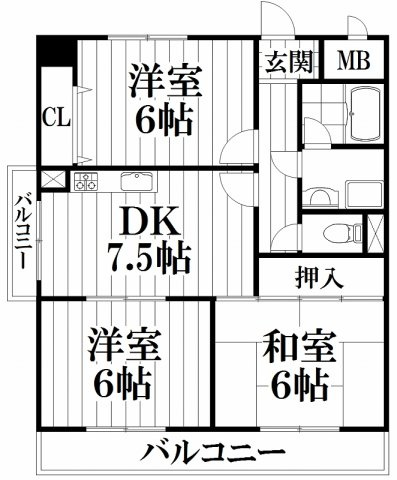 【間取り】 | 鴻池クレスト