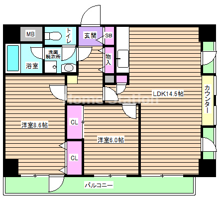 【間取り】 | 阪神ハイグレードマンション5番館