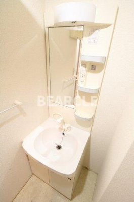 【洗面所】 | ヒーリングタワー七条大宮 | 脱衣スペースもあります
