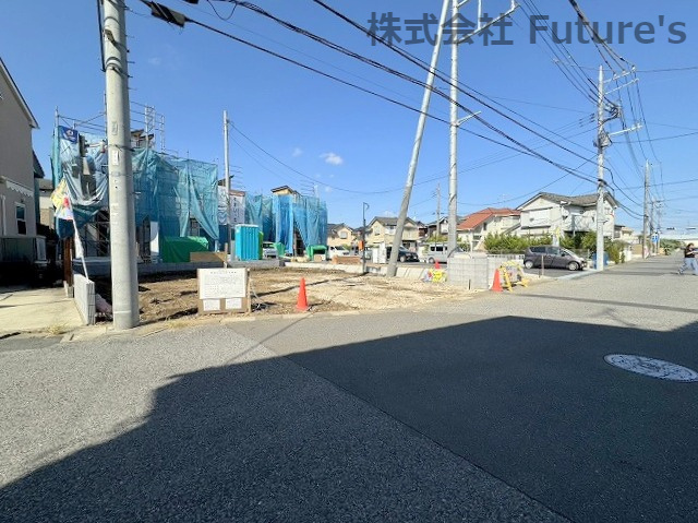 北葛飾郡松伏町松伏　新築戸建　3号棟の前面道路含む現地写真|現地写真になります。
