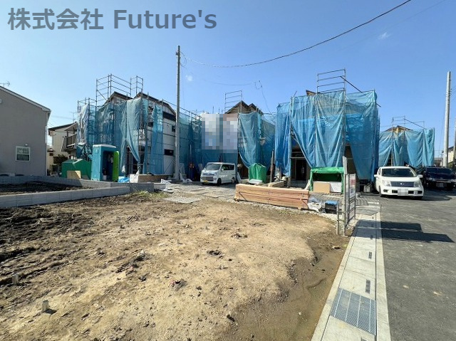 北葛飾郡松伏町松伏　新築戸建　3号棟の外観|前面道路の写真になります。