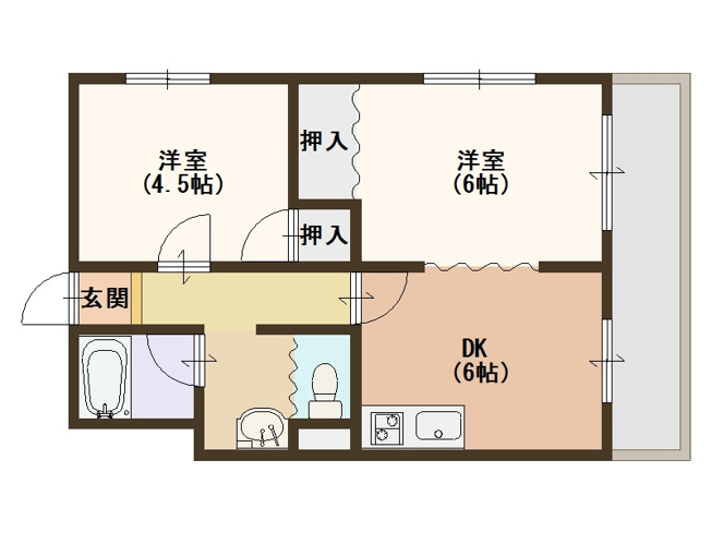 【間取り】 | ローズマンション