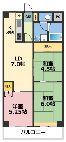 オリエントマンションの間取り