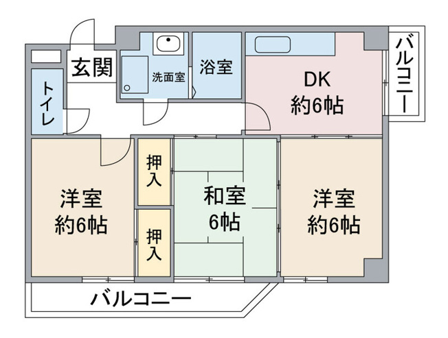 【間取り】 | 第2ブルーサンテ横地