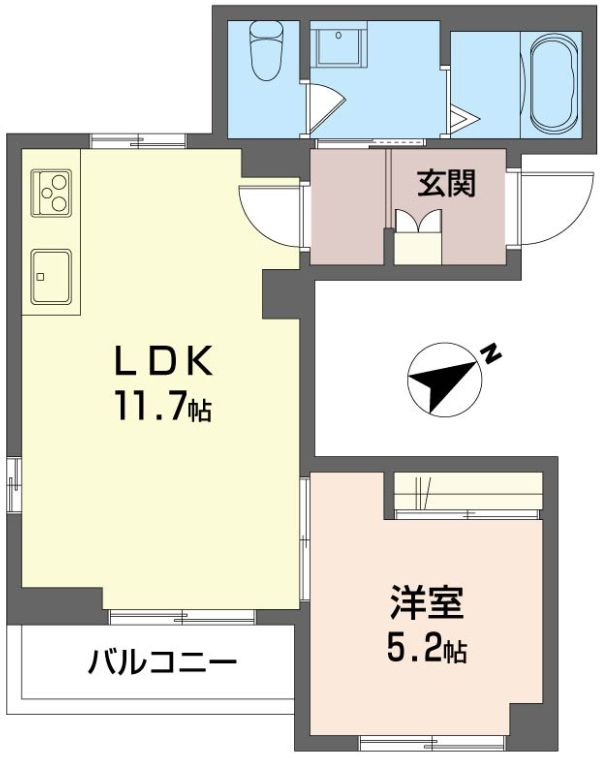 シティホームズⅩの間取り