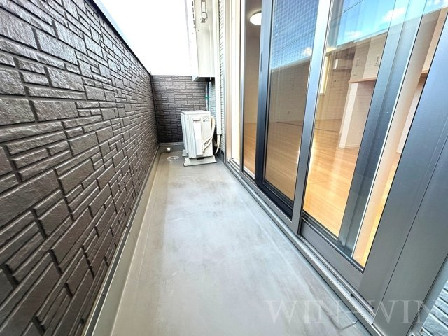 オアシス西小鷹野のバルコニー