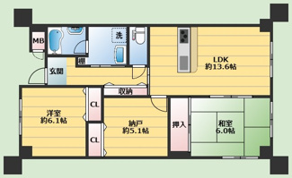【間取り】 | グレンエデン北谷