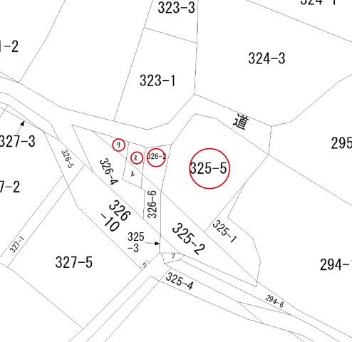 足利市松田町の売地の区画図
