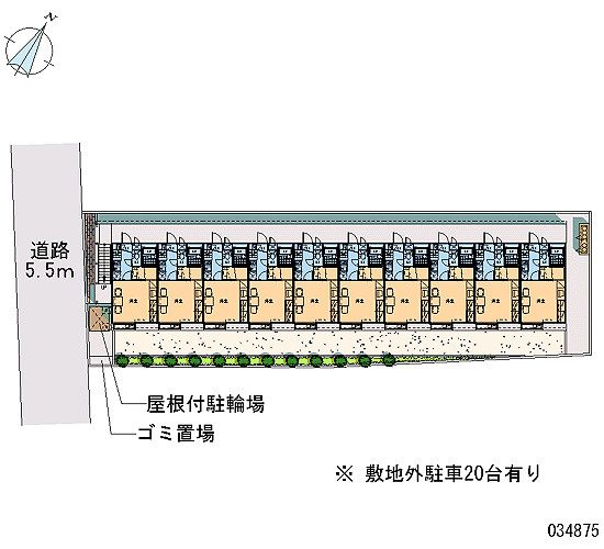 レオパレスプリウスの区画図