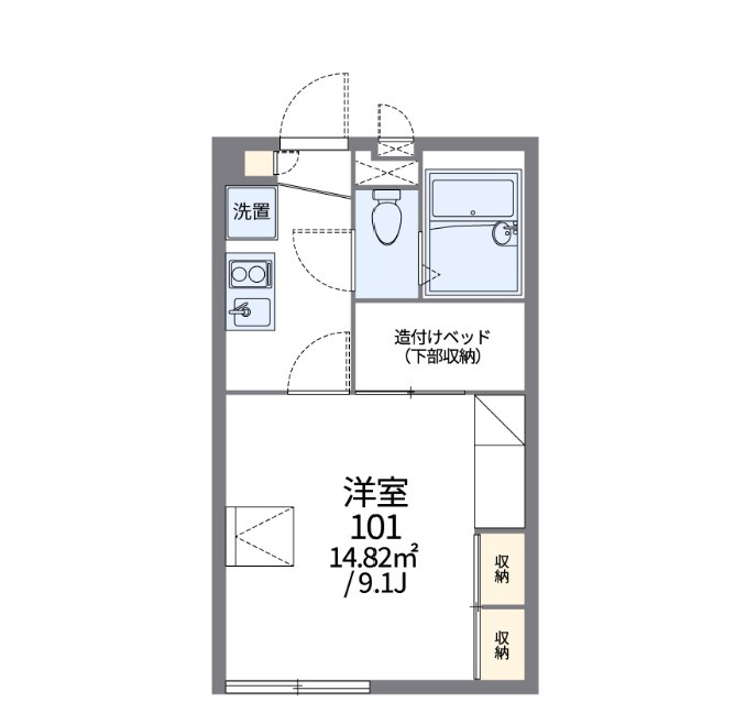 レオパレスプリウスの間取り|画像2