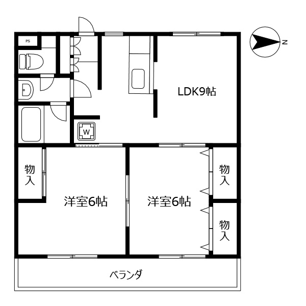 ガーデンヒルズ城南Ⅵの間取り